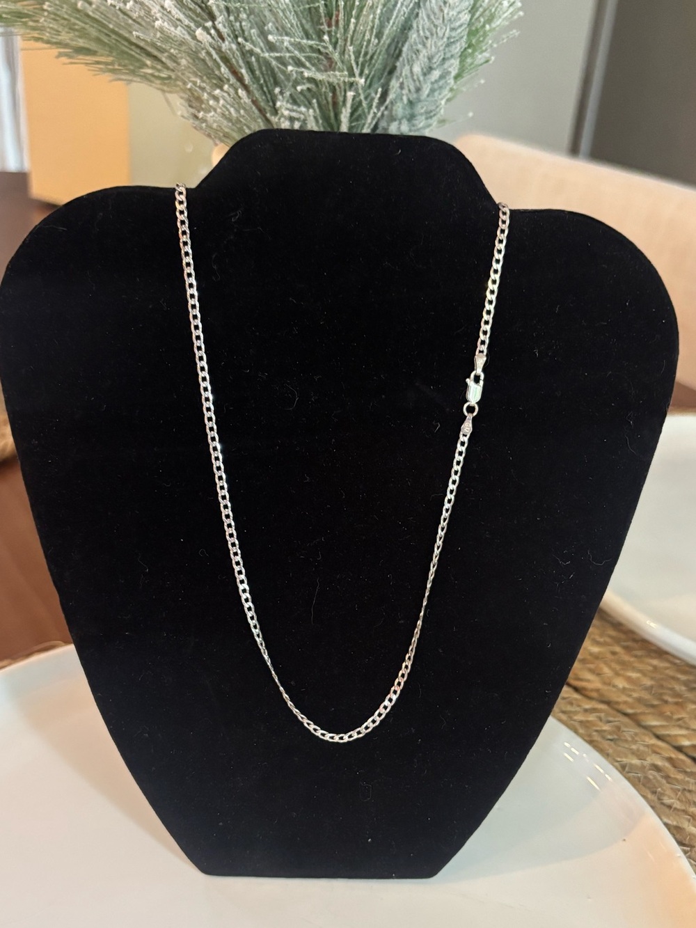 P. Lux 925 Sterling Silver Italy Curb Chain Necklace 20" Fine Italian Link 5.76g
